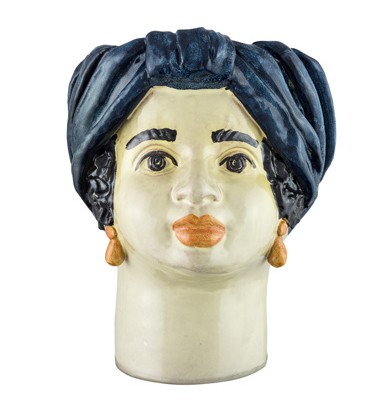 Non gere par UH - Vase tête Moyenne bleue - Femme - Giacomo Alessi