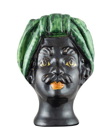 Non gere par UH - Vase tête Mini Verte - Homme - Giacomo Alessi