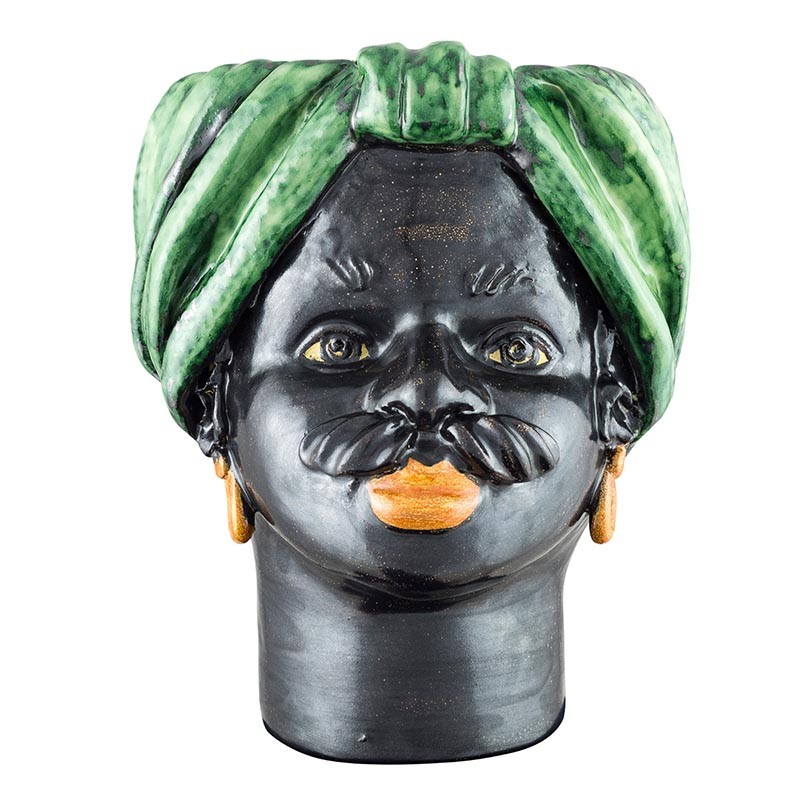 Non gere par UH - Vase tête Moyenne Verte - Homme - Giacomo Alessi