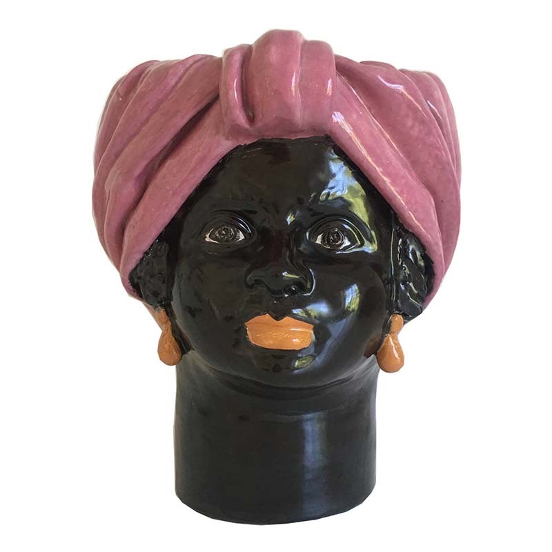 Non gere par UH - Vase tête Moyenne Rose - Femme - Giacomo Alessi