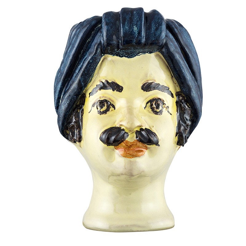 Non gere par UH - Vase tête Mini Bleu  - Homme - Giacomo Alessi