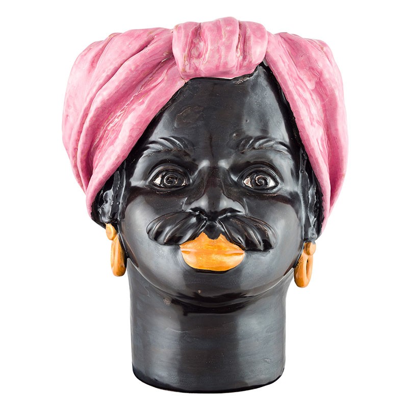 Non gere par UH - Vase tête Moyenne Rose - Homme - Giacomo Alessi