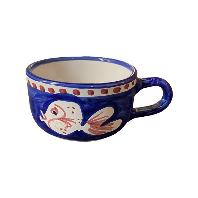 Tasse 10 cm Poisson Bleue
