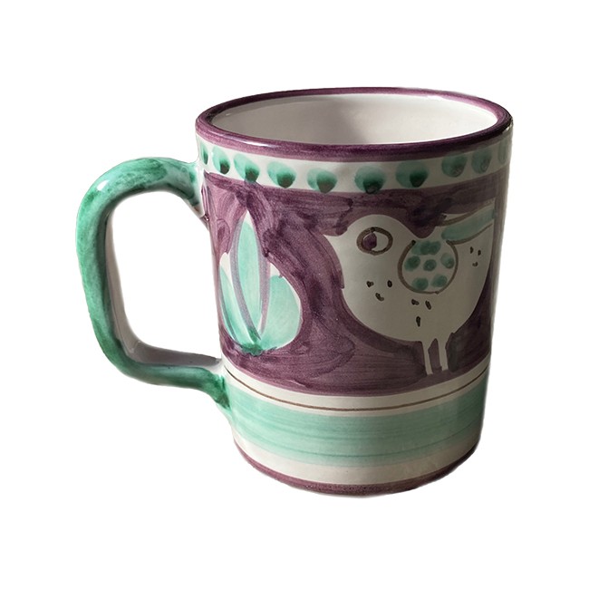 Mug Poule Violette &amp; Verte