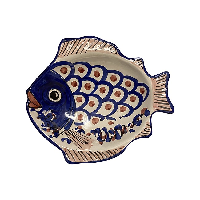 Plat Poisson Creux 26 cm Bleu