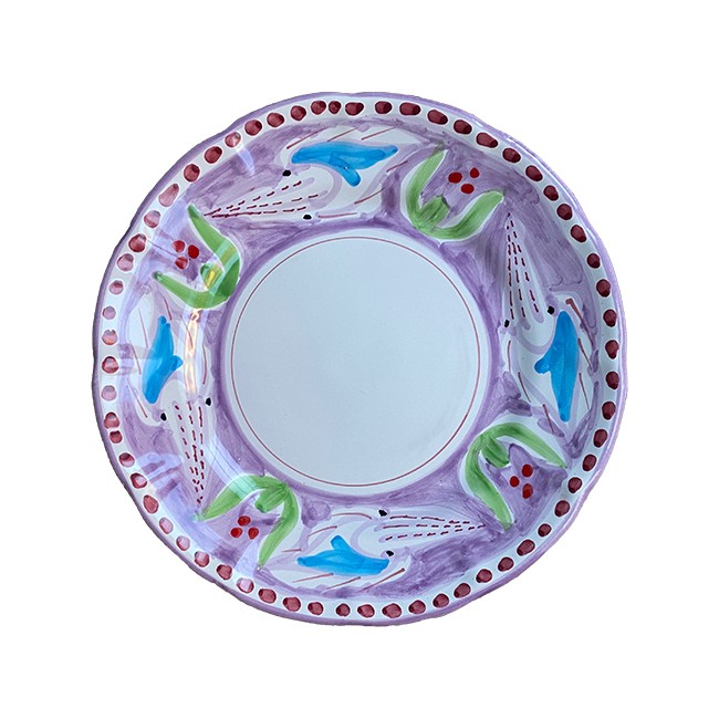 Assiette Pasta 25 cm Seiche Violette