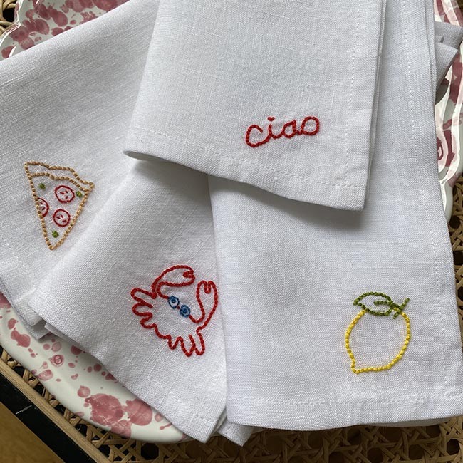 Lot de 4 serviettes Popolo x A Table Paris