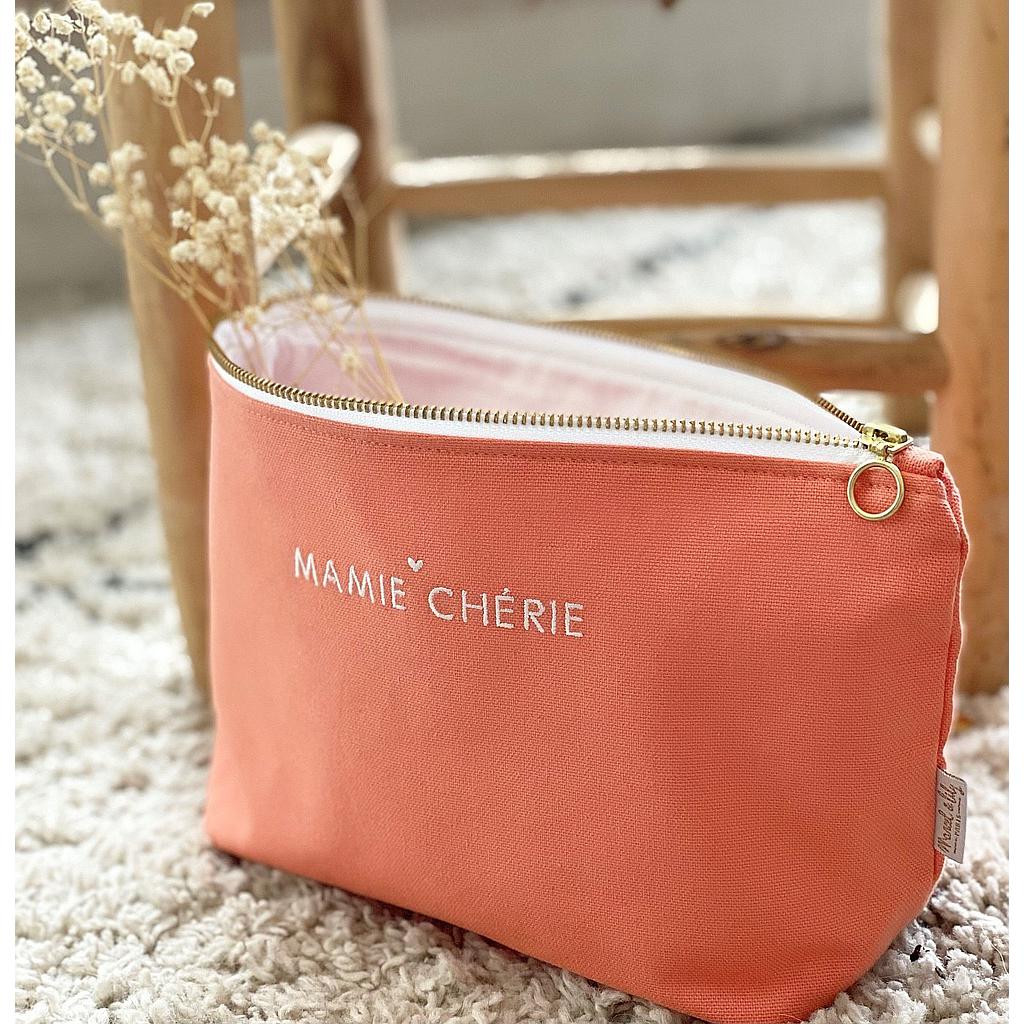 Grande Trousse rose saumonMamie chérie""
