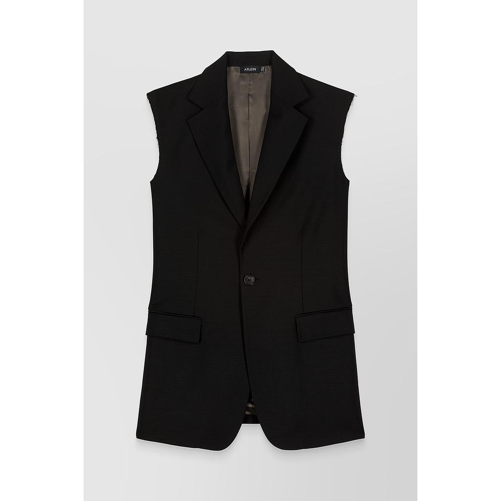 Grain de poudre sleeveless tailoring veste