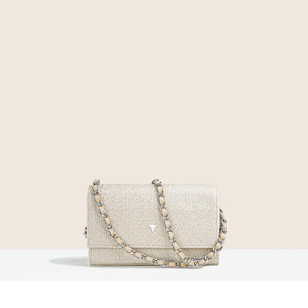 SAC MINI NELLY - TWEED GOLD