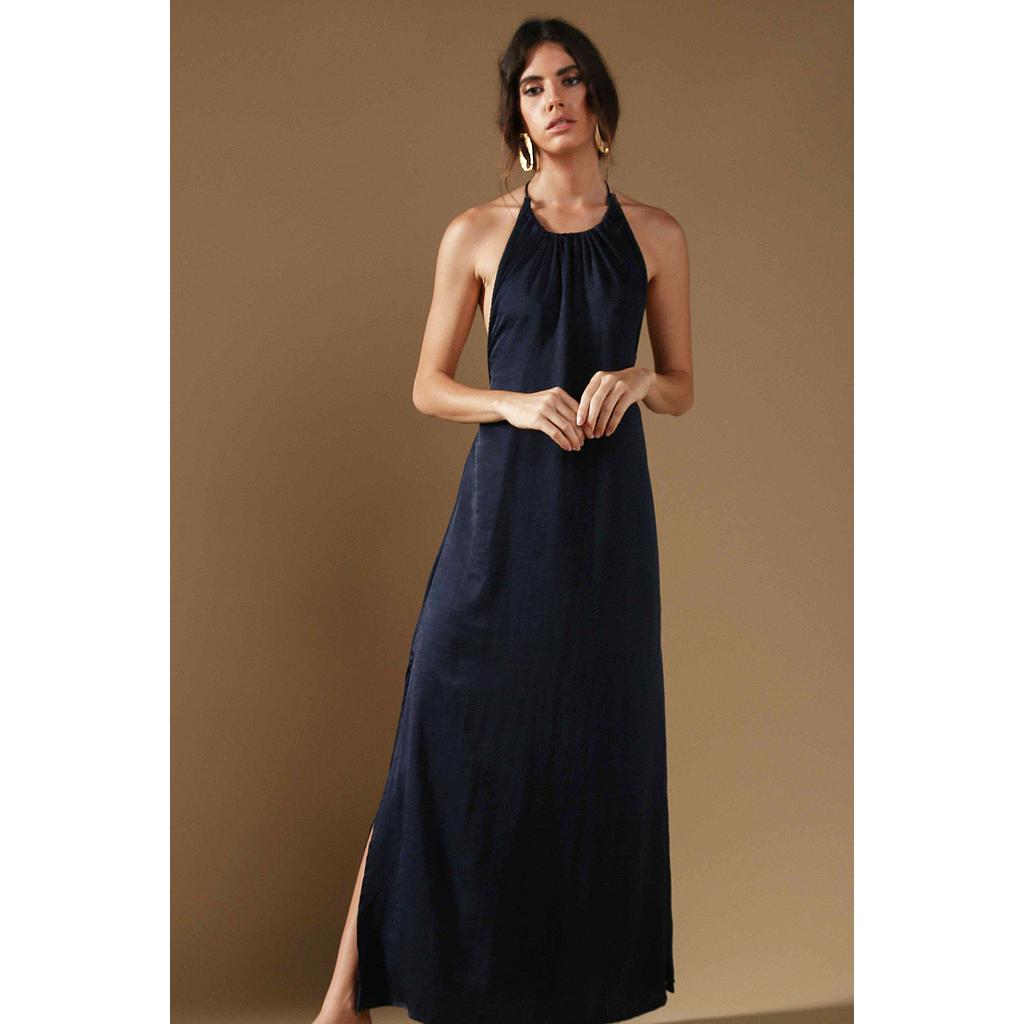 Robe dos-nu Sofia Bleue Marine