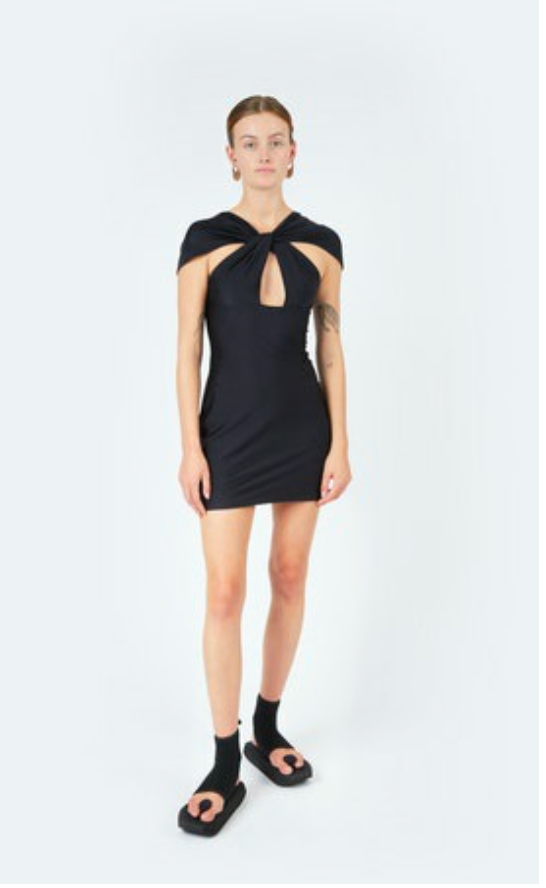 Cut out jersey dress