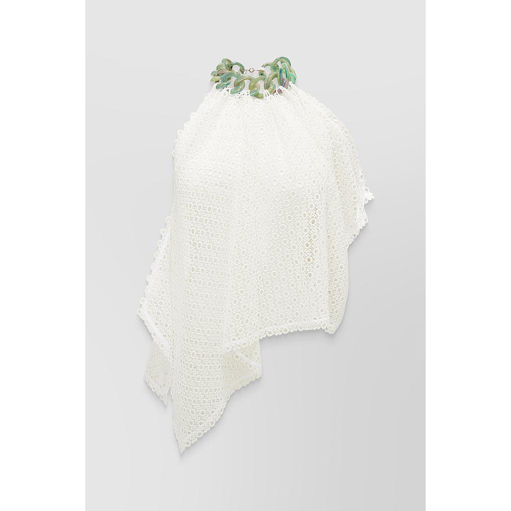 Chain detail halterneck top