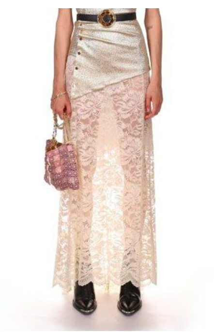 Lace maxi skirt