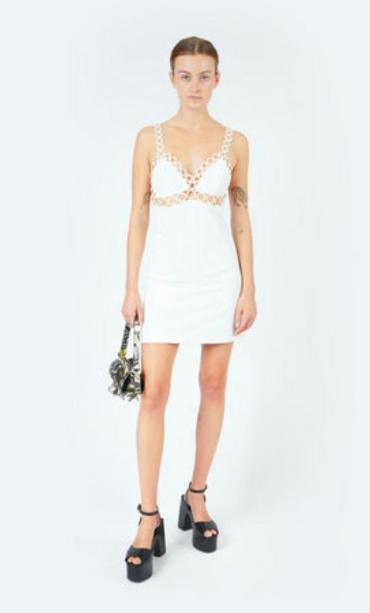 Ring embroidered dress
