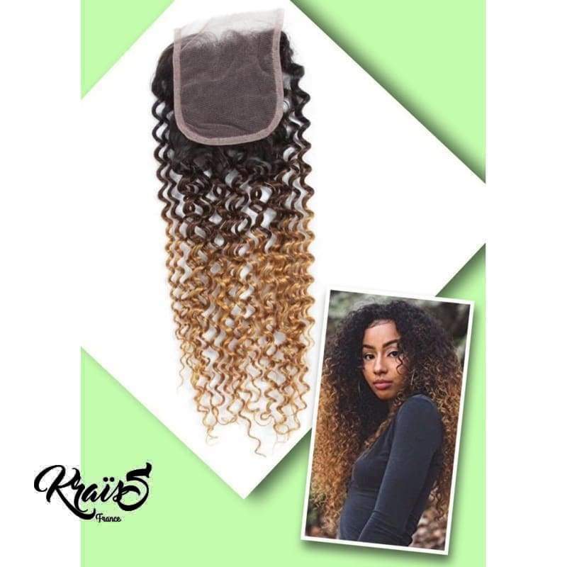 Closure Péruvienne Kinky Curly  Ombrée 1B/4/30