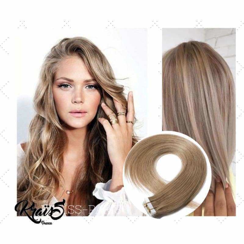 Extension adhésive lisse Blond foncé (#27)