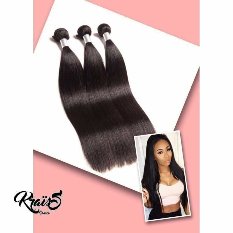 Mèche Brésilienne Ombrée Lisse couleur 1B Noir Naturel (3 paquets)