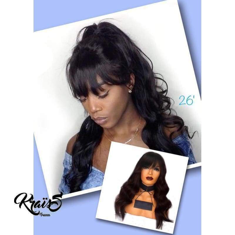 Perruque naturelle Anna frange ( Lace wig )