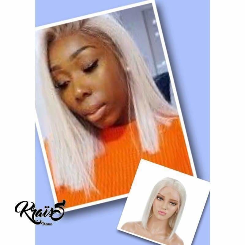 Perruque naturelle blond polaire Khalicy ( Lace wig )