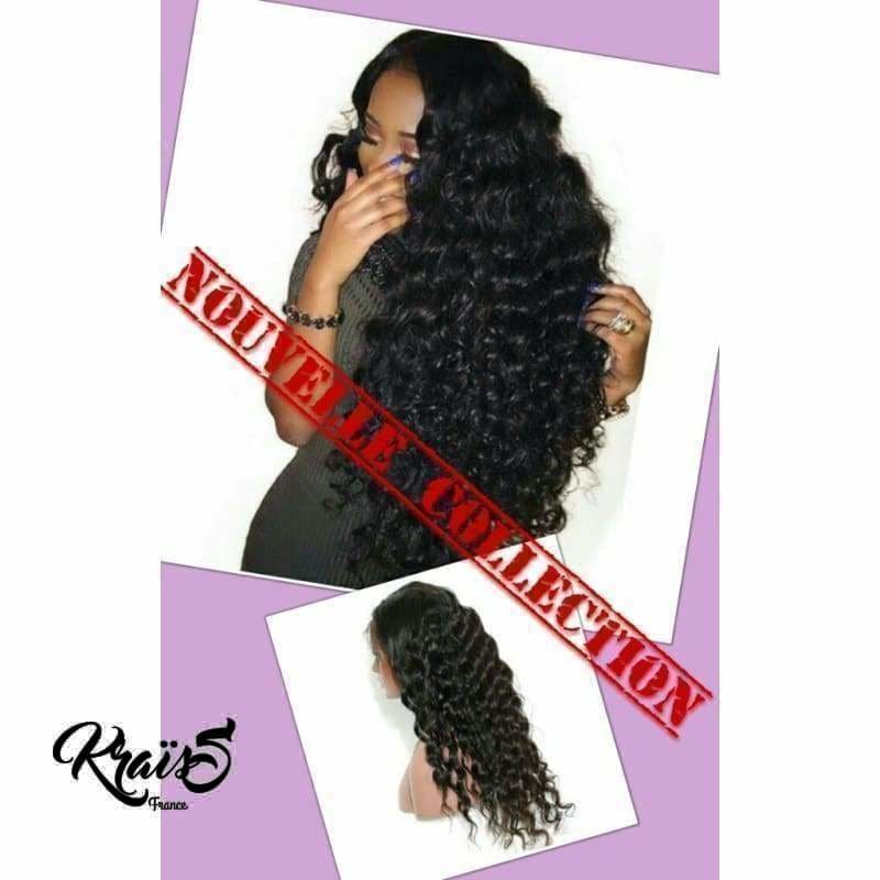Perruque Naturelle Curly Black April (Lace Wig)