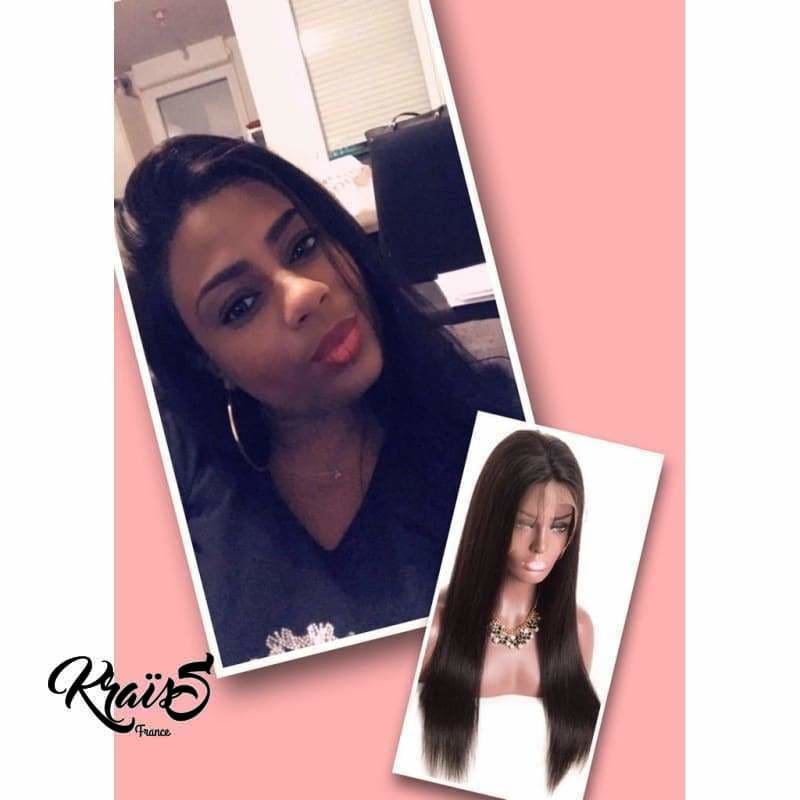 Perruque naturelle lisse degradé Amanda ( Lace wig )