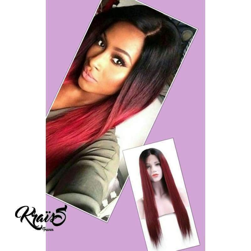 Perruque Naturelle Lisse Rouge Donna (Lace Wig)
