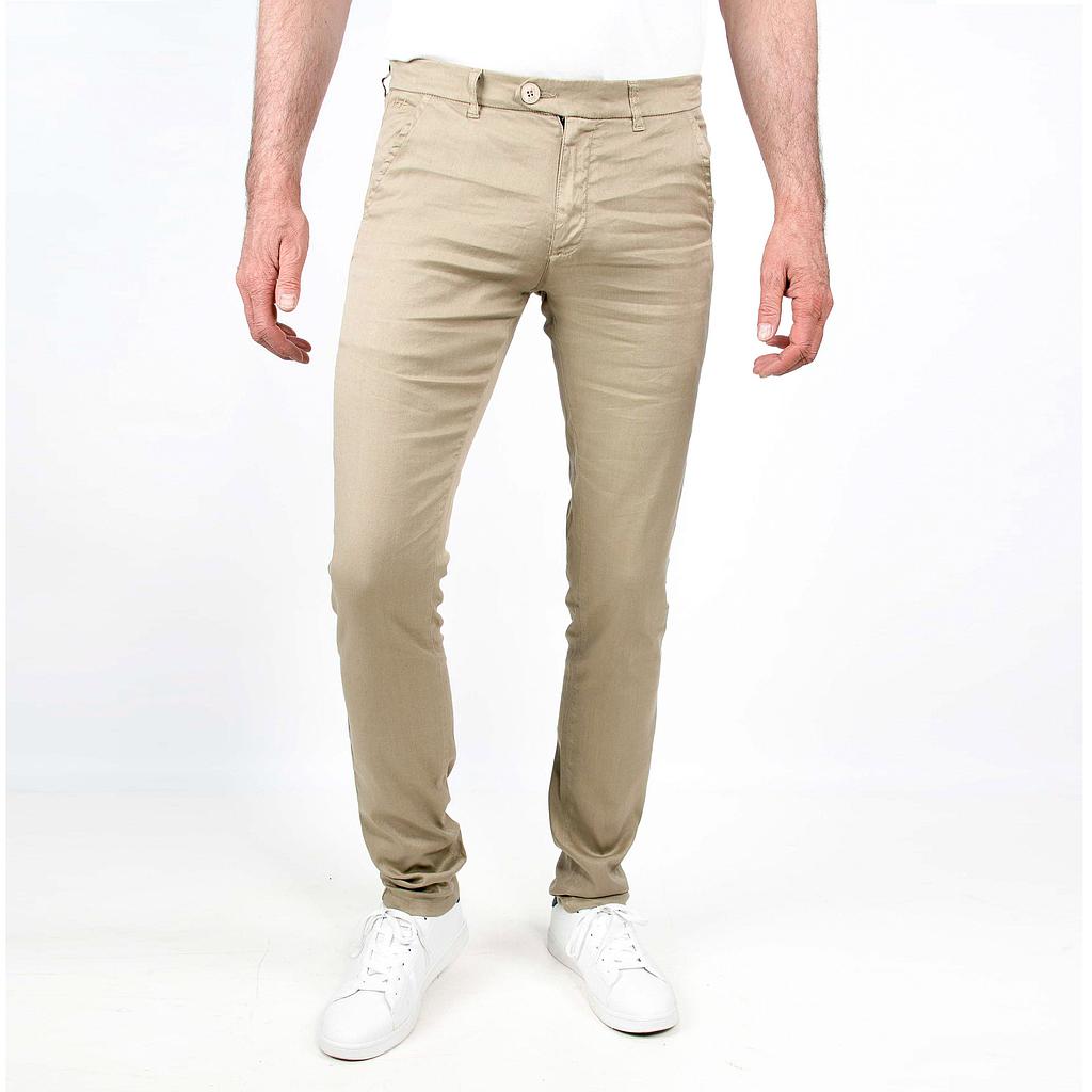 L38 pantalon fuselé LIN Beige