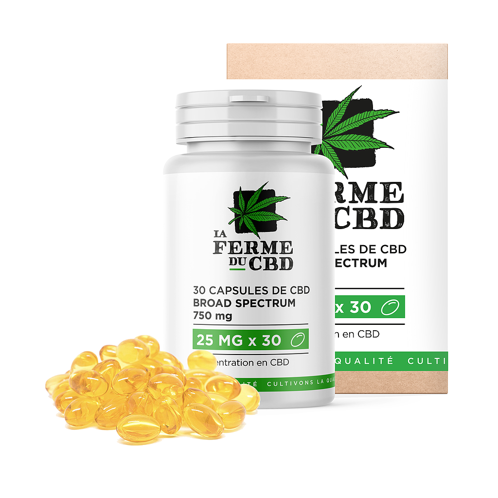 30 capsules CBD 25mg