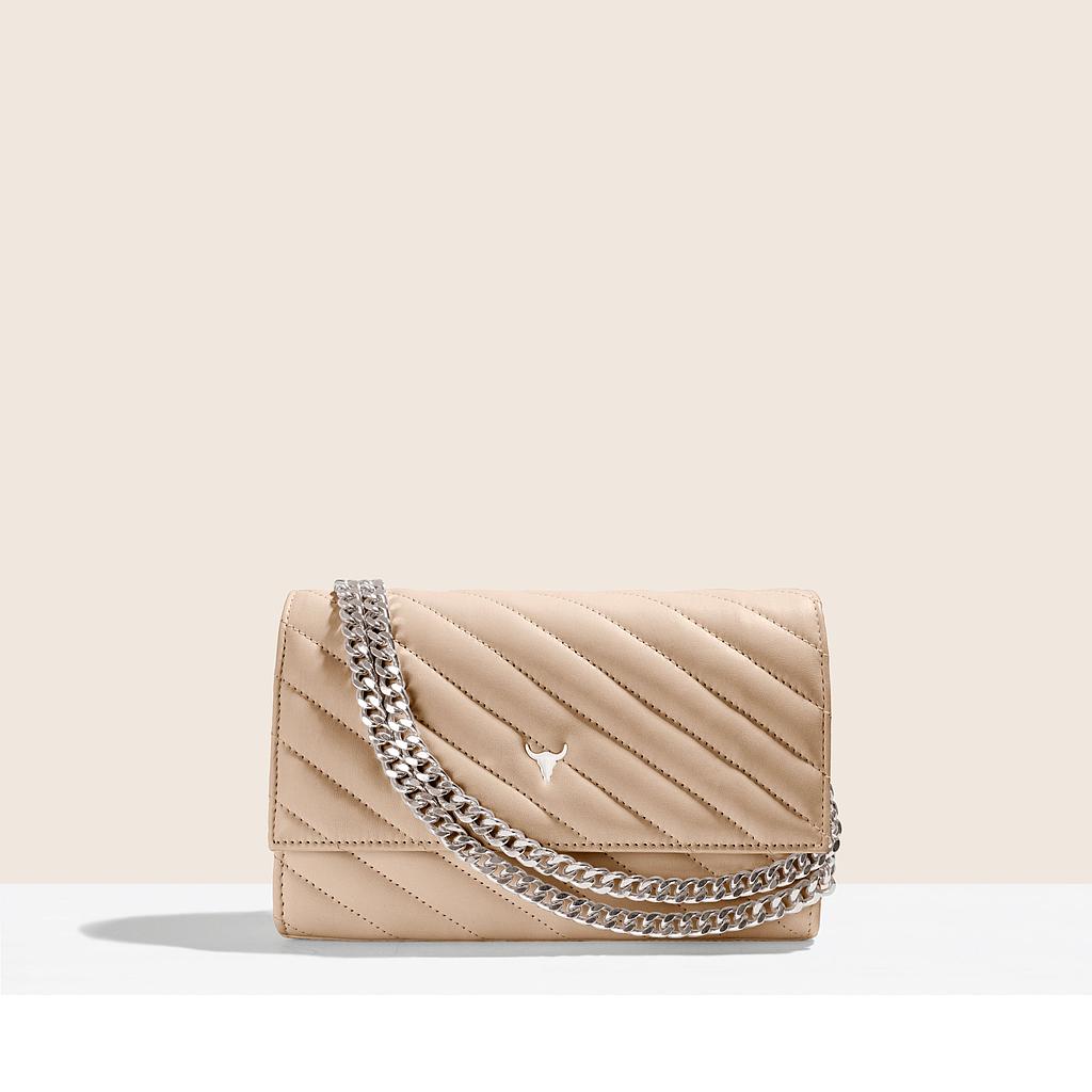 PRÉ-COMMANDE SAC NELLY ORIGINAL - CUIR NUDE MATELASSÉ