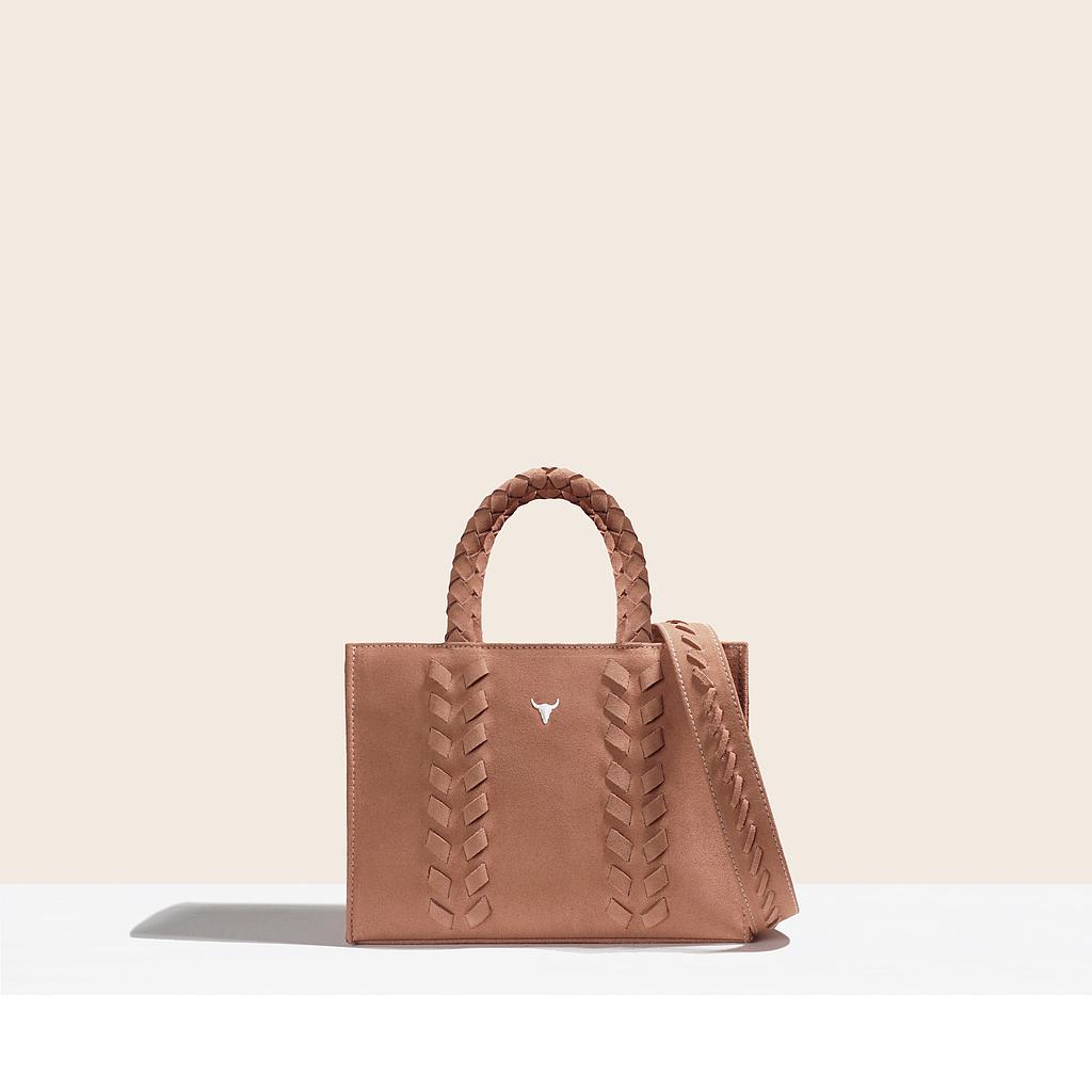 SAC MINI CHARLIE - DAIM VIEUX ROSE