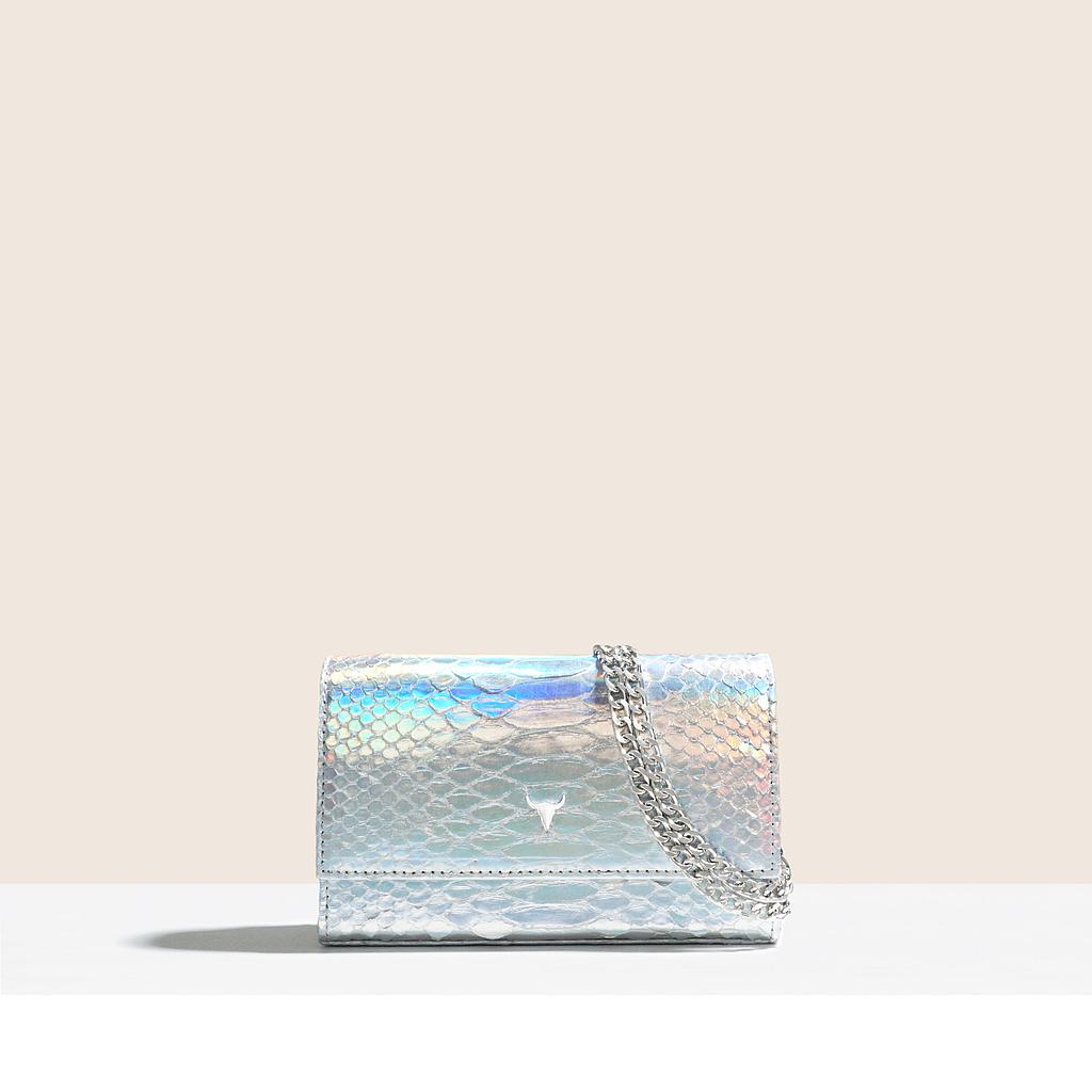 PRÉ-COMMANDE - SAC MINI NELLY - PYTHON METALLIC RAINBOW - LIVRAISON LA SEMAINE DU 6 JUIN