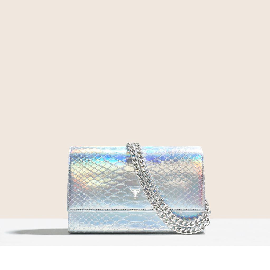 PRÉ-COMMANDE - SAC NELLY ORIGINAL - PYTHON METALLIC RAINBOW - LIVRAISON LA SEMAINE DU 6 JUIN