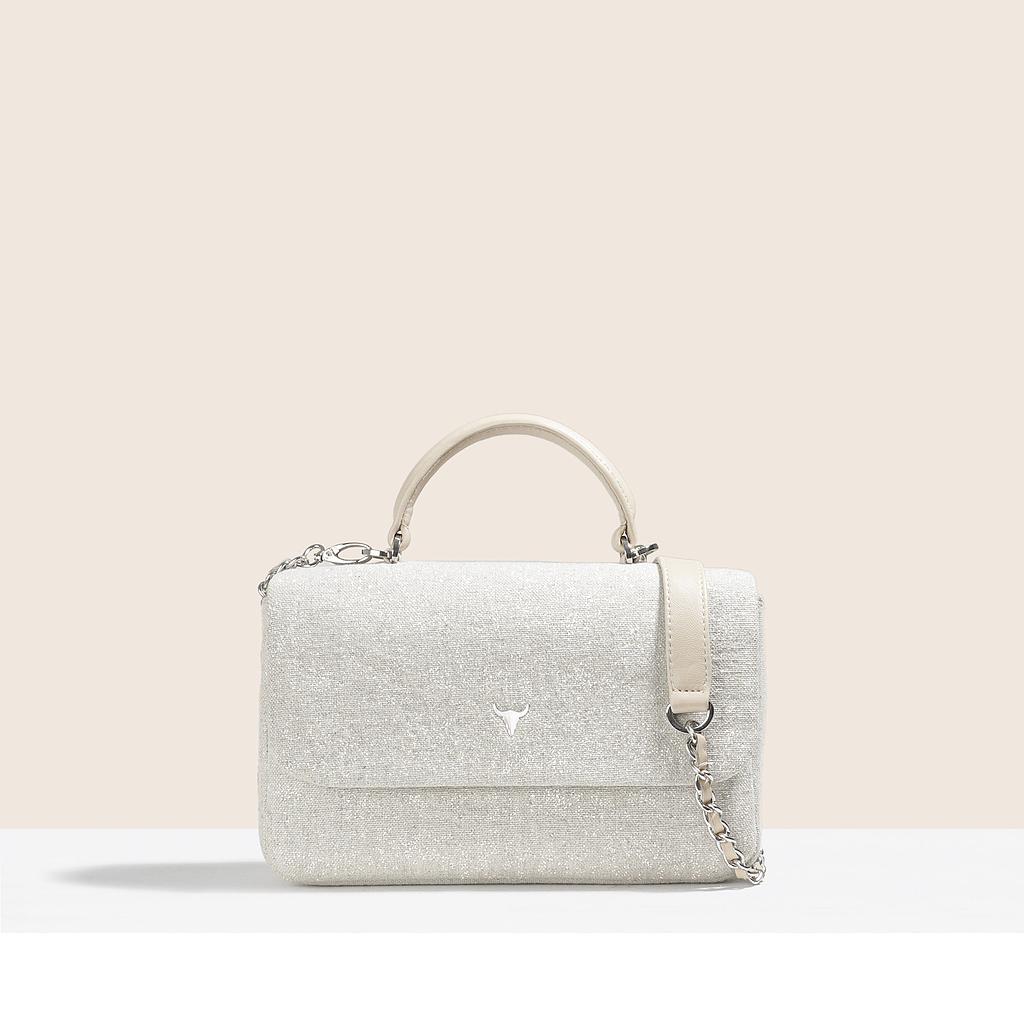 SAC BRIGITTE ORIGINAL - TOILE ARGENTÉE