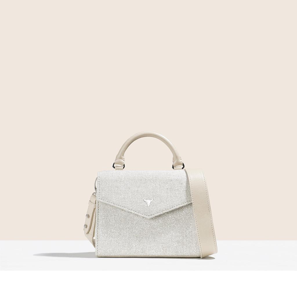 SAC XS JOÉ - TOILE ARGENTÉE