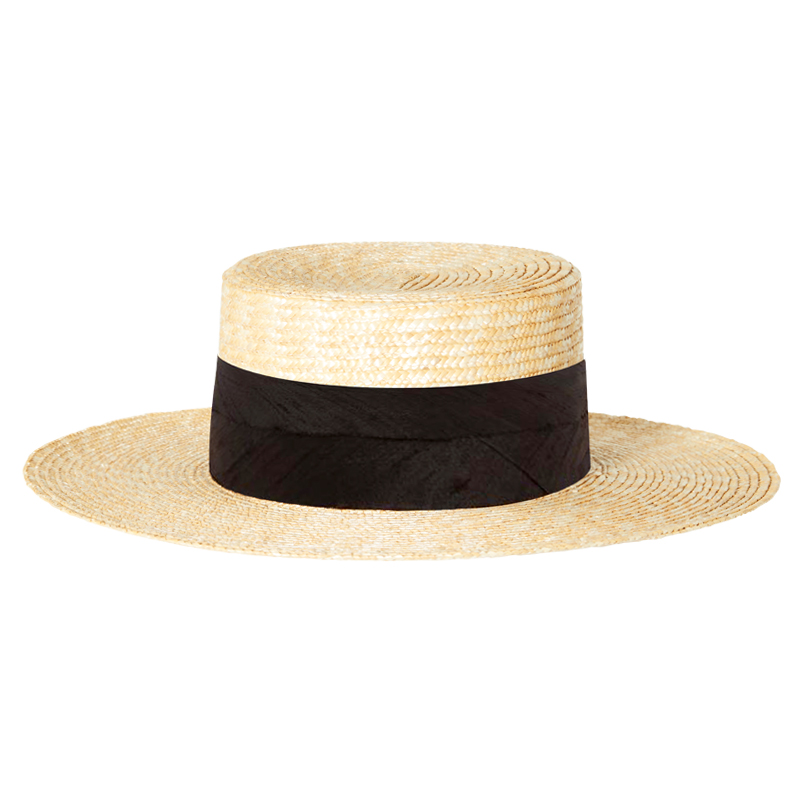 LE CHAPEAU CANOTIER AVEC RUBAN SOIE