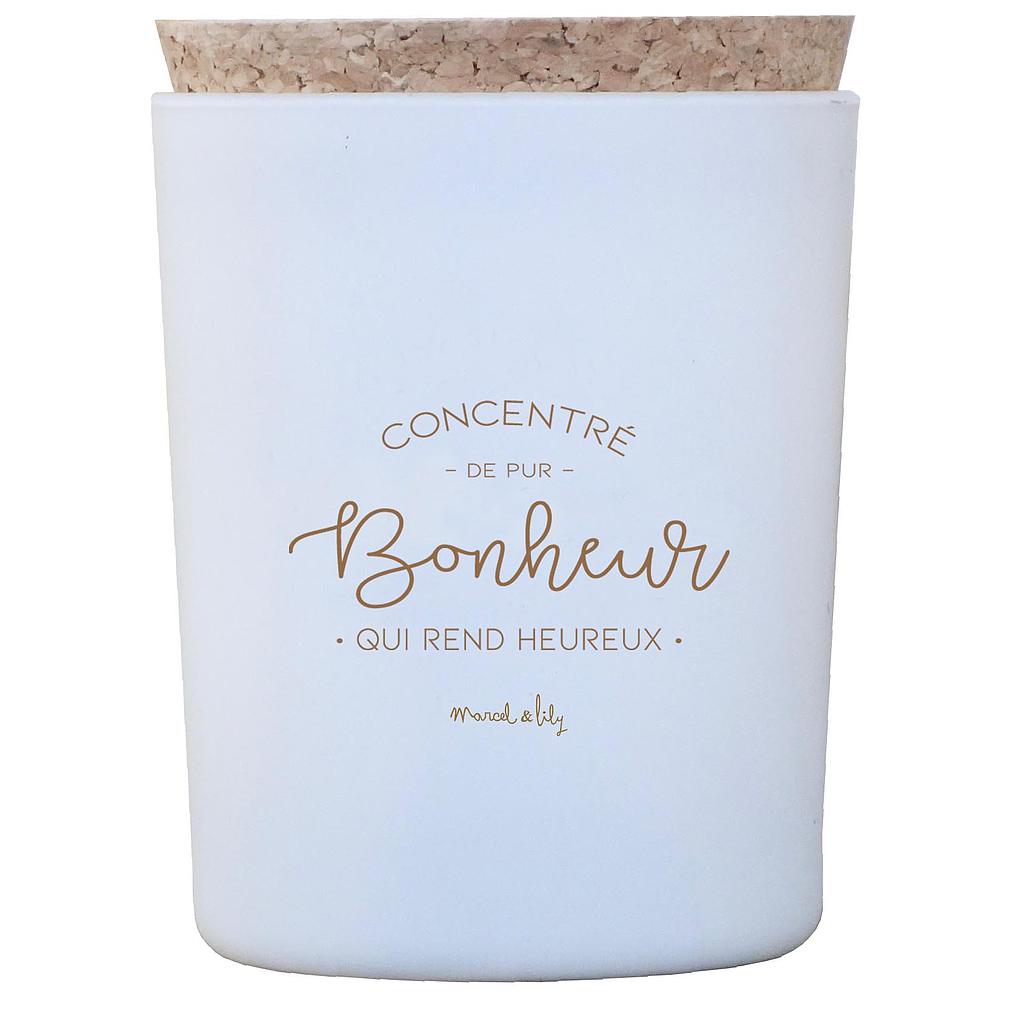 Bougie  "Concentré de pur Bonheur" - Fleur d'oranger