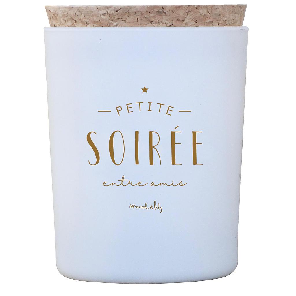 Bougie  "Petite soirée entre amis" - Bois noir