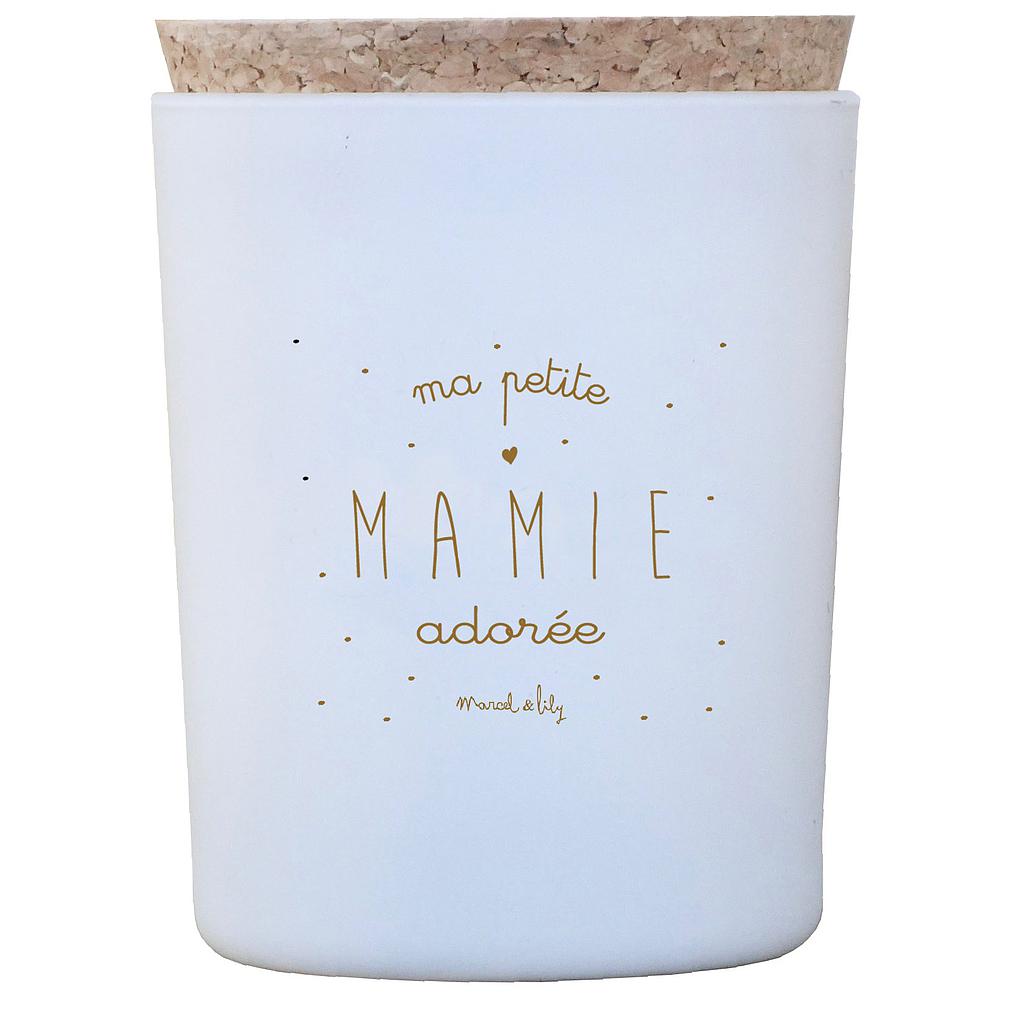 Bougie "Ma petite Mamie adorée"  Caramel beurre salé