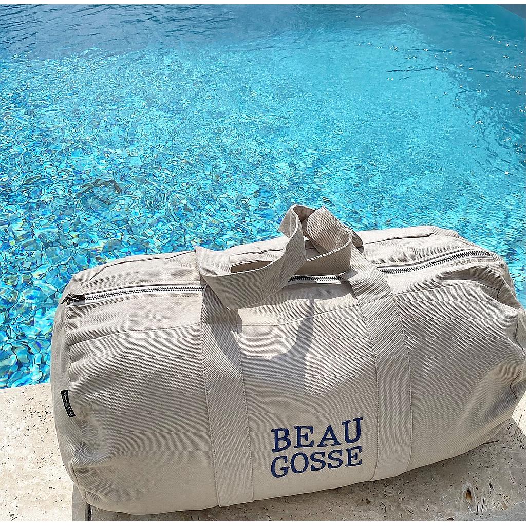 Sac Polochon brodé- Mastic- Beau Gosse