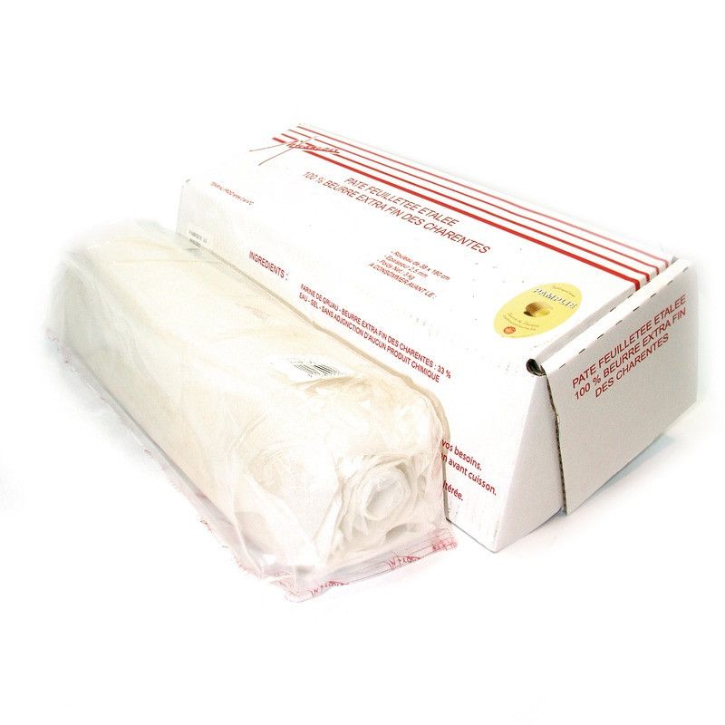 Pâte feuilletée pur beurre en rouleau 1,9m - 3kg