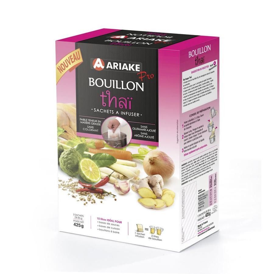 Bouillon de volaille thaï sachet à infuser 5x33cl
