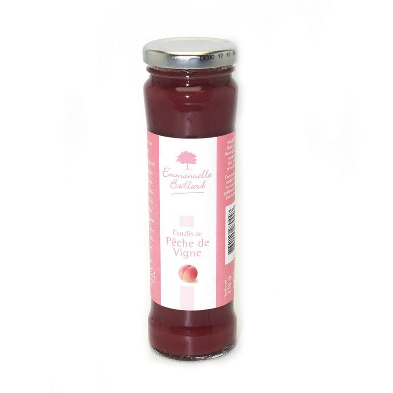Coulis de pêche de vigne des Monts du Lyonnais - 210g