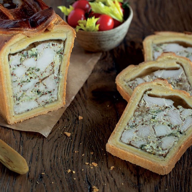 Demi Pâté en croûte de poulet à la moutarde ±2,4kg