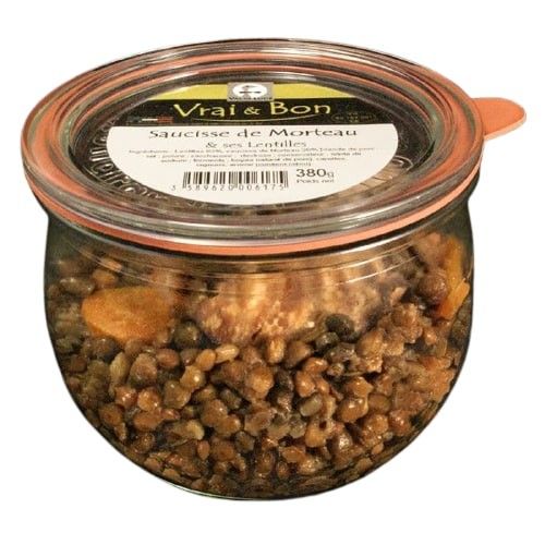 Saucisse de Morteau et lentilles - 380g
