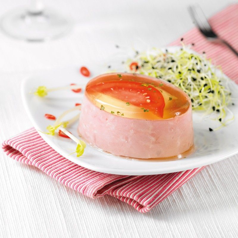 Oeuf poché au jambon en gelée 12x90g