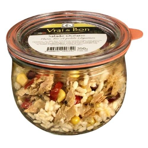 Salade Océane de thon, riz et petits légumes - 350g