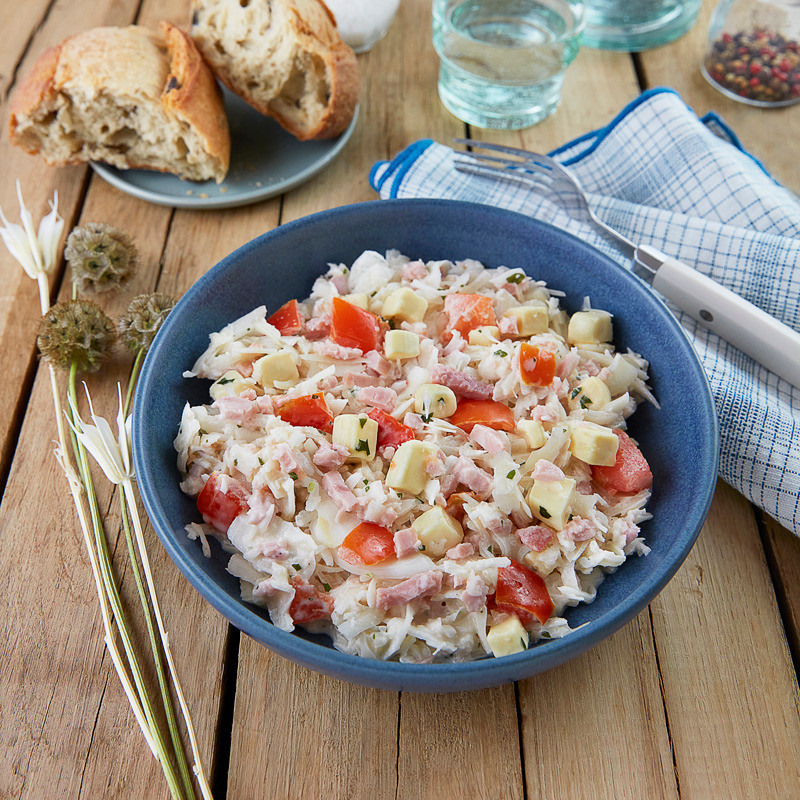 Salade de chou au jambon avec tomates et comté - 300g