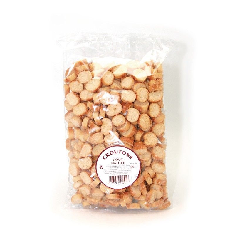 Croûtons nature rond - 500g