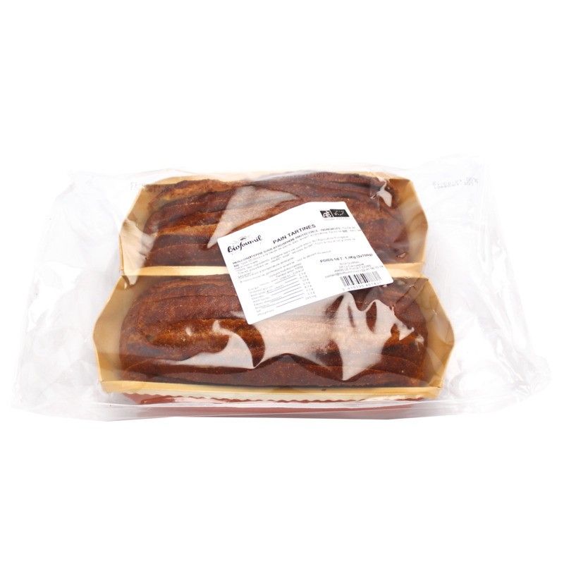 Pain tartine spécial bruschetta BIO 9 tranches x2 - 1,4kg